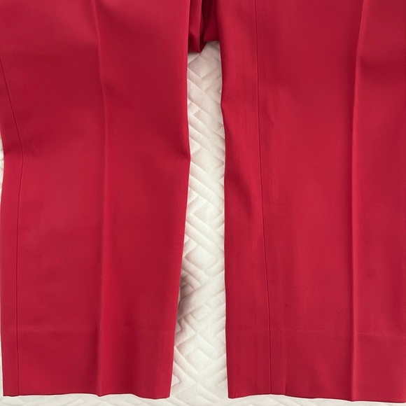 Carlisle Vintage Bold Red Flat Front Straight Leg Cotton Pants. Size 4 - Picture 4 of 10